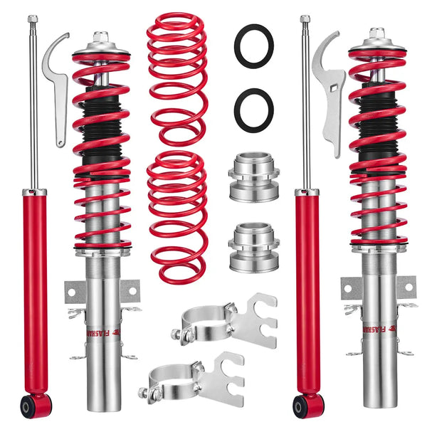 2009 - 2017 VW Polo Typ 6R and 6C 1.2, 1.4, 1.6, 1.4 TDi, 1.6TDi Coilover Shock Absorbers Struts 4PCS Flashark