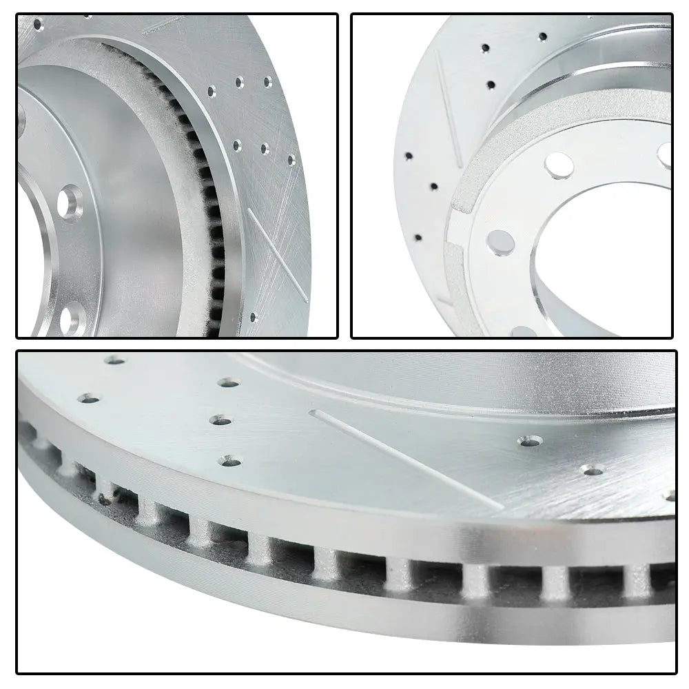 2009-2018 Dodge Ram 2500 3500 Brake Rotors and Pads Kit - Front and Rear Flashark