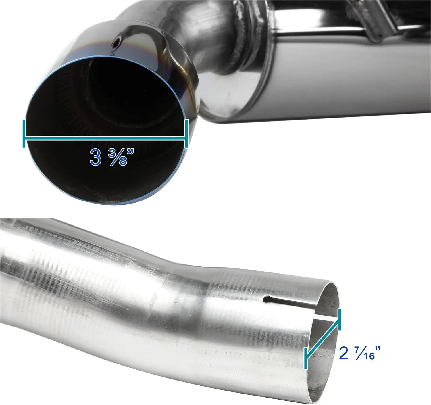 2010-2015 Chevrolet Chevy Camaro Catback Exhaust w/ N1 Burnt Tip 3.6L V6 2DR Flashark