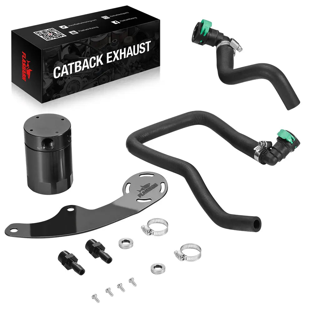 2011-2014 Ford Mustang GT Baffled Oil Catch Can Kit Flashark