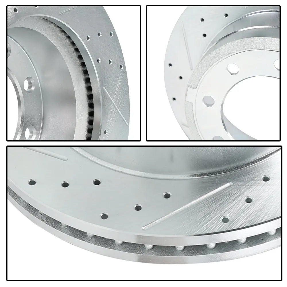 2011-2019 Chevrolet Silverado GMC Sierra 2500 3500 Disc Brake Rotors - Front and Rear Flashark