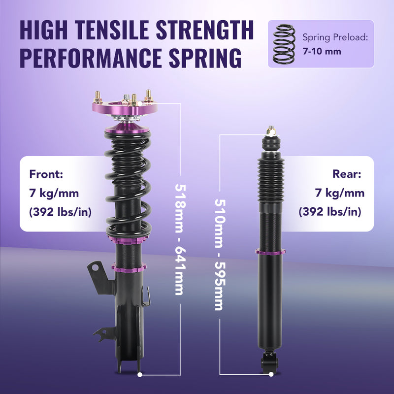 2012-2015 Honda Civic Acura ILX Coilovers 4PCS