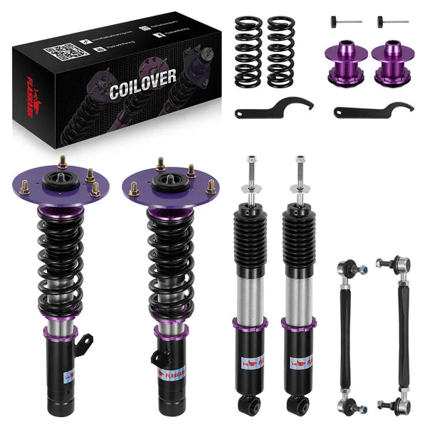2012-2018 BMW 3-Series RWD (F30/F31/F34) Coilover Shock Absorbers w/ 32-Way Damping Force Adjustment Flashark