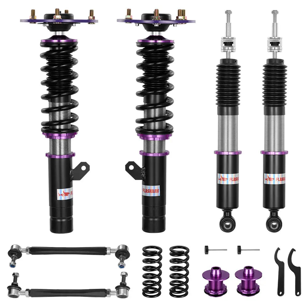 2012-2018 BMW 3-Series RWD (F30/F31/F34)  Coilover Shock Absorbers w/ 32-Way Damping Force Adjustment Flashark