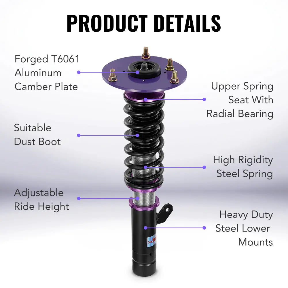 2012-2018 BMW 3-Series RWD (F30/F31/F34) Coilover Shock Absorbers w/ 32-Way Damping Force Adjustment Flashark