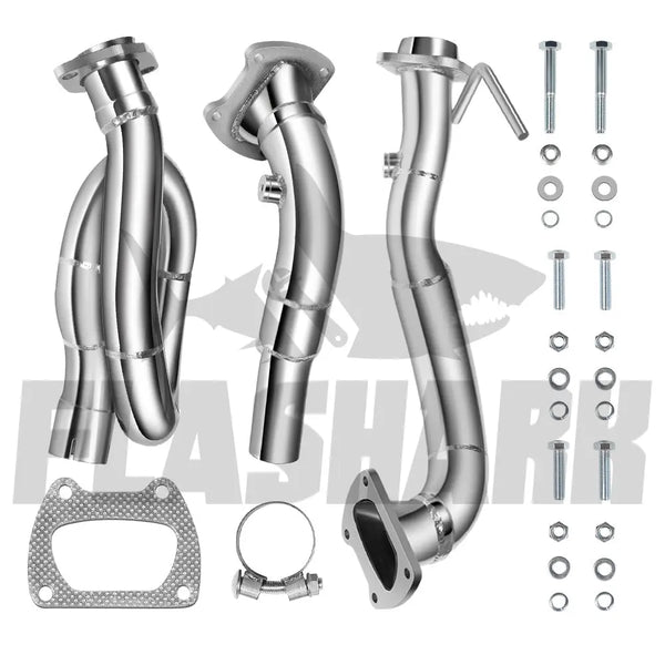 2012-2018 Jeep Wrangler JK 3.6L Downpipe Exhaust 2 inch Flashark