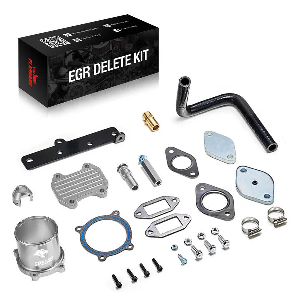 2013-2018 6.7L Dodge Ram Cummins Diesel EGR Plate Cooler & Throttle Valve Delete Kit Flashark