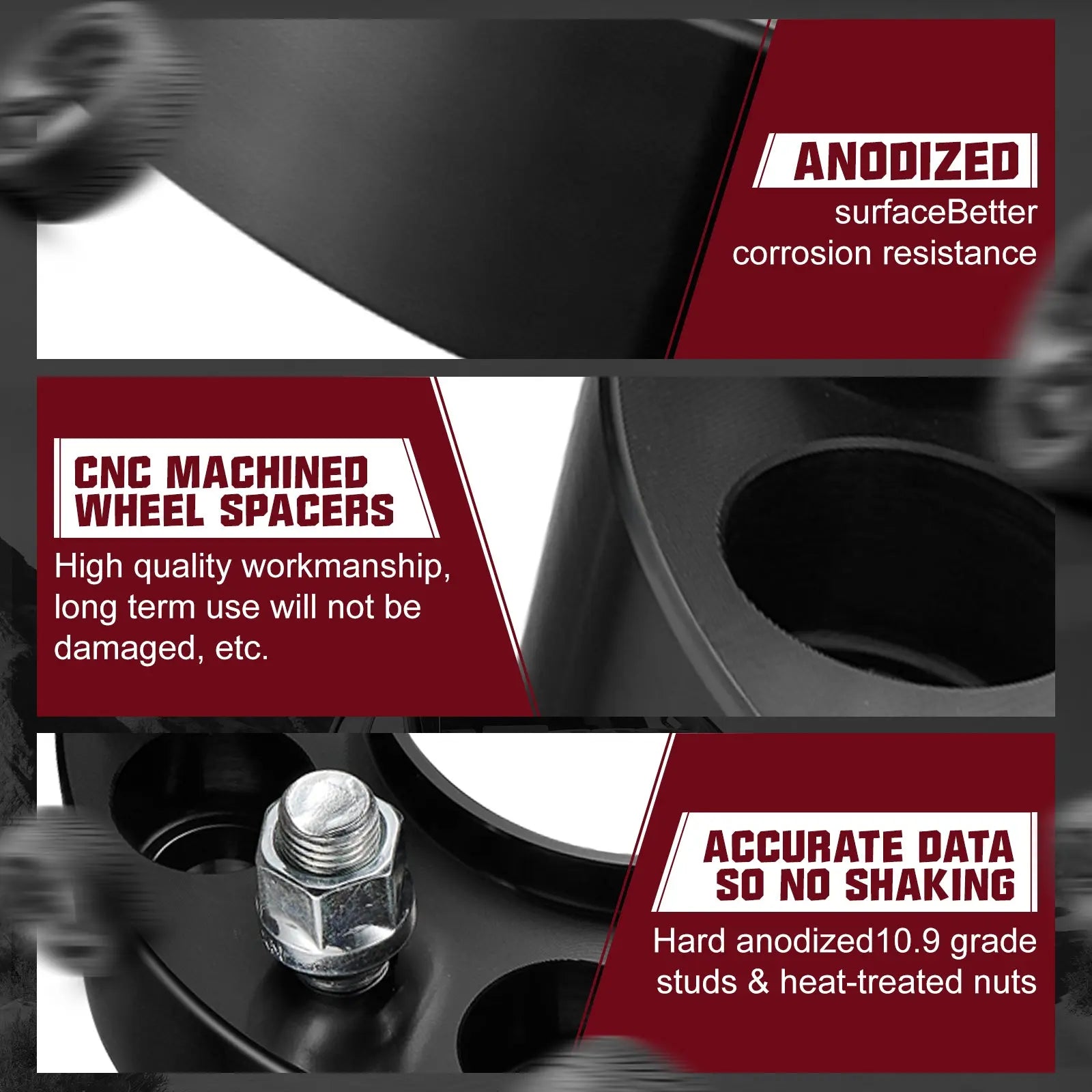 2015-2022 Ford F150 / Lincoln Navigator 1.25"/1.5"/2" 6x135mm Wheel Spacers 4PCS Flashark
