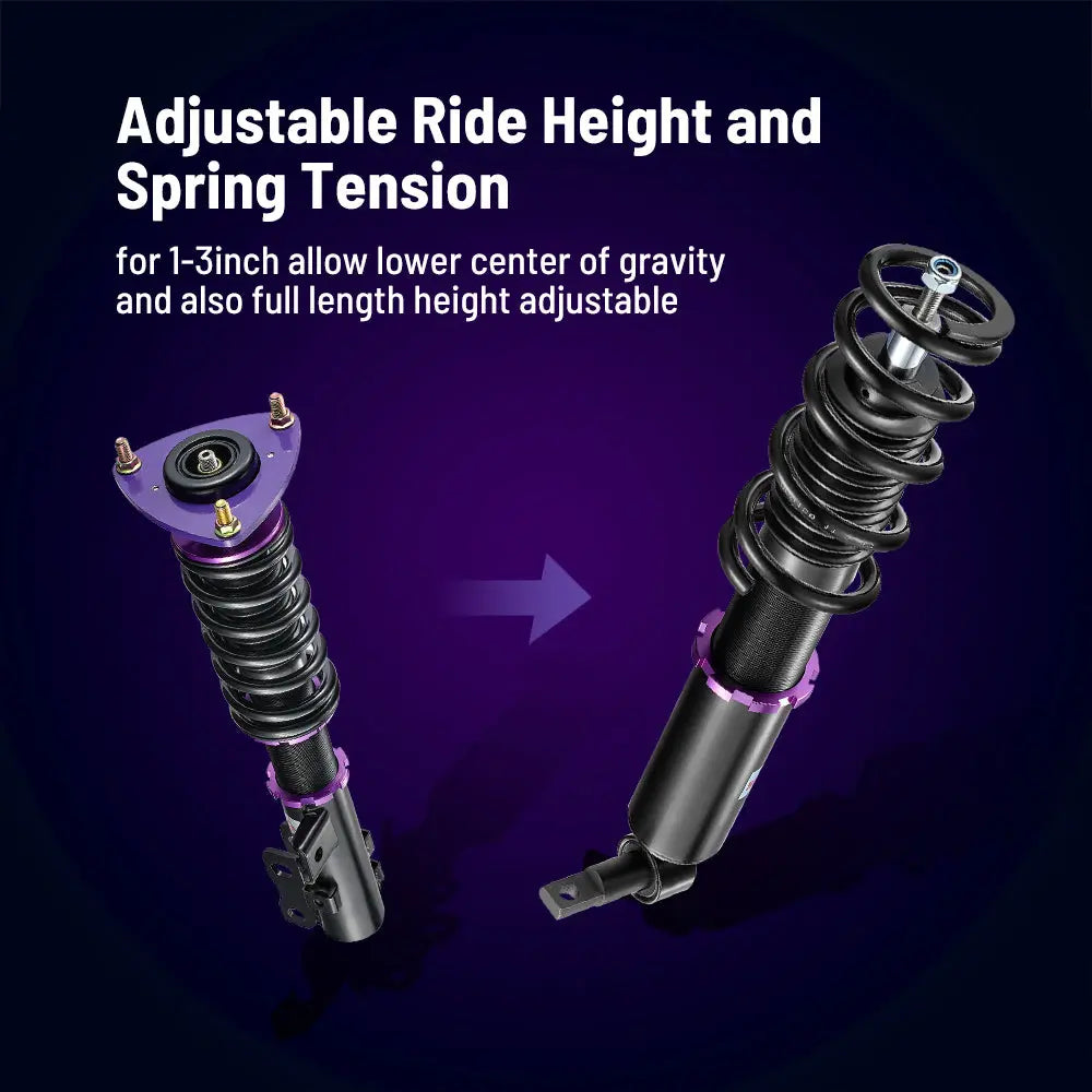 2015-2023 Ford Mustang GT & Ecoboost S550 non Magnaride or Shelby Coilover Shock Absorbers 4PCS Flashark