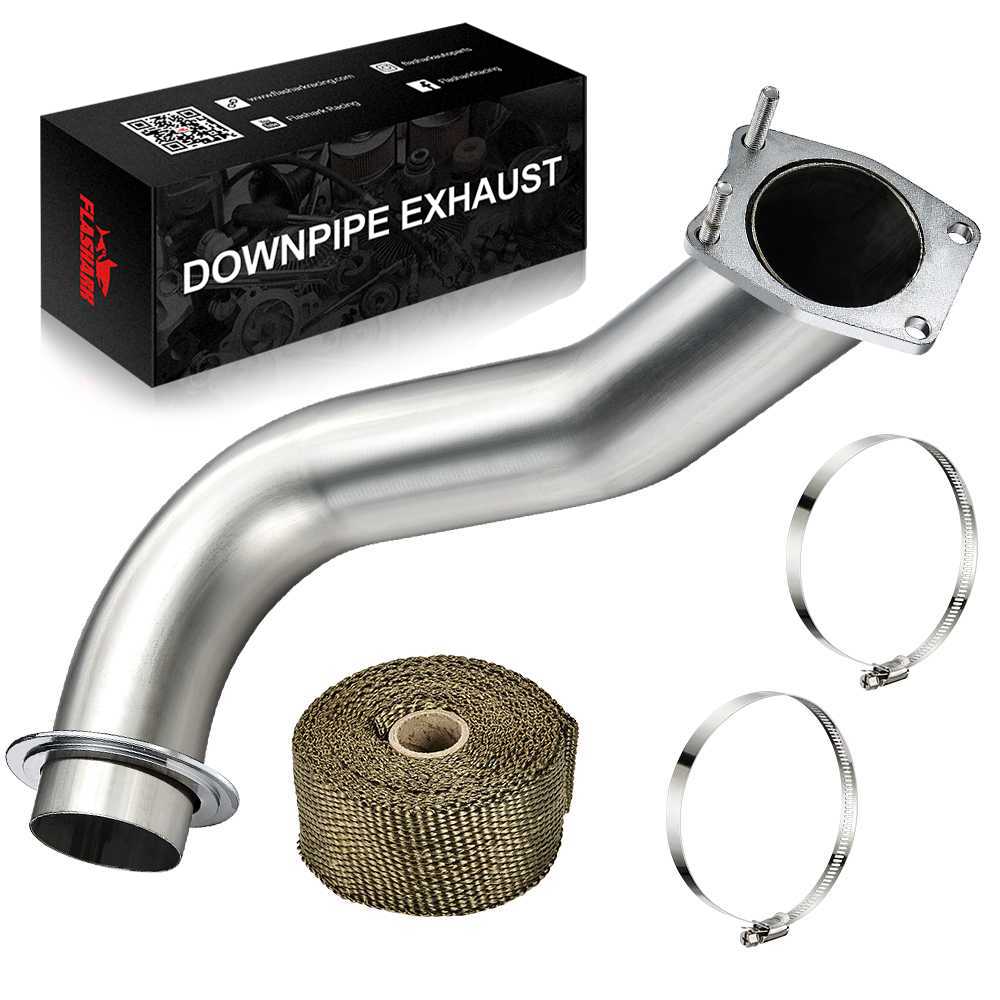 2017-2023 L5P 6.6L Chevy Duramax Diesel Downpipe Exhaust 3.5 Inch Flashark