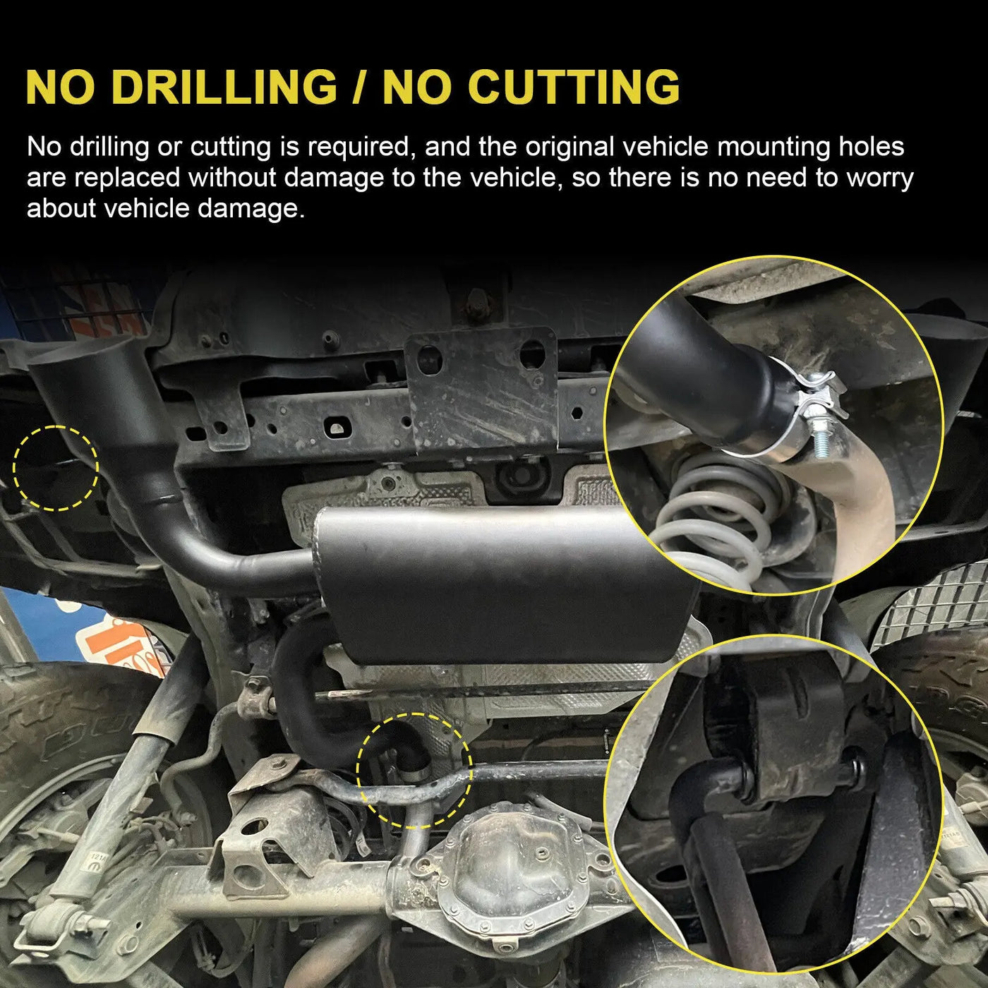 2018-2023 Jeep Wrangler JL 2.0L 3.6L Axle-Back Exhaust Catback Exhaust Dual Outlet 2WD 4WD Flashark