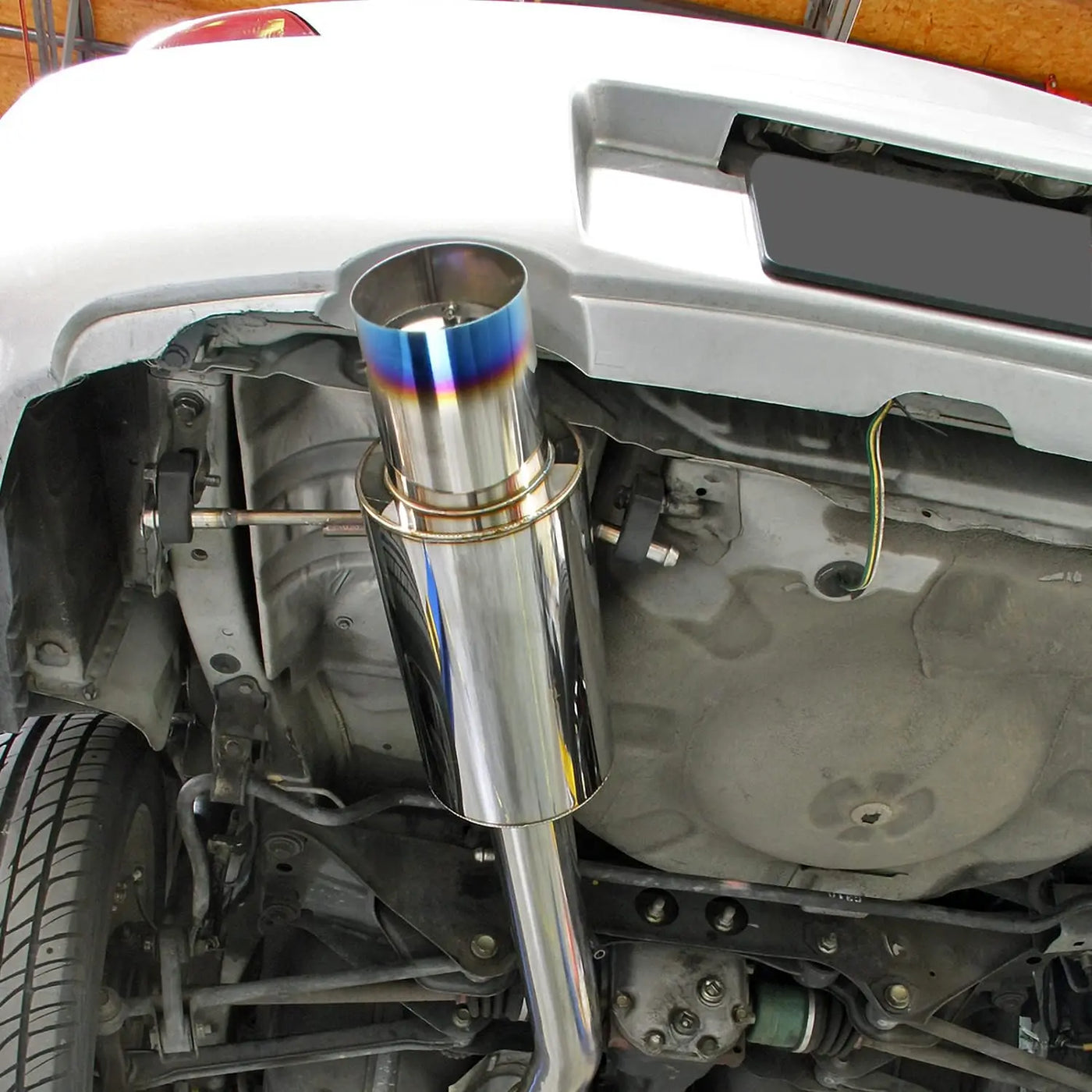 3" Catback Exhaust 4.5" Muffler Tip+Downpipe Exhasut Up-pipe for 2002-2007 Subaru Impreza WRX / STI GD EJ205 Flashark