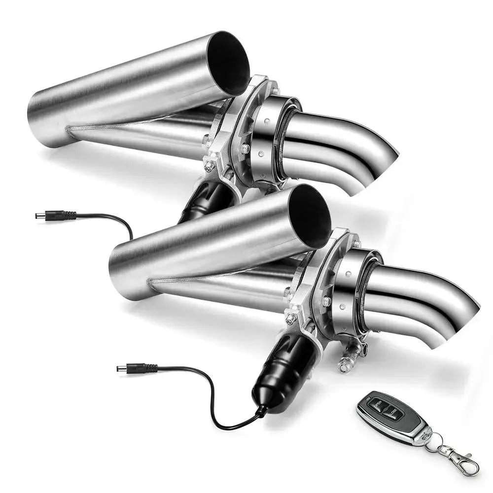 Flashark 2.0/2.25/2.5/3 Inch Dual Electric Exhaust Cutout Valve Remote Switch Flashark