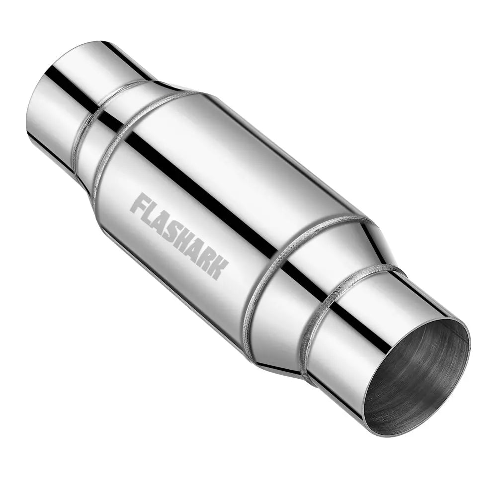 3.0 in. Inlet, 12 in. Overall Exhaust Resonator 4 in. Diameter Bottle-Style Flashark