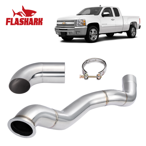 3.0" T4 Turbo Downpipe Exhaust for 1999-2013 Chevy Silverado & GMC Sierra 4.8/5.3/6.0/6.2L vortec LS Flashark