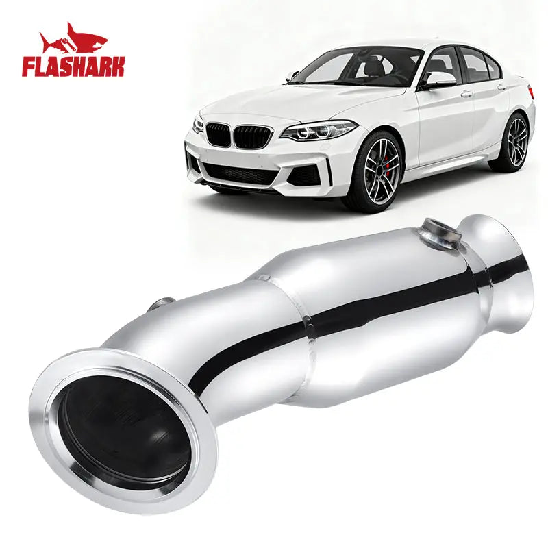 3.5" N55 Downpipe Upgrade for 2012 – 2013.7 BMW M135i, M335i Flashark