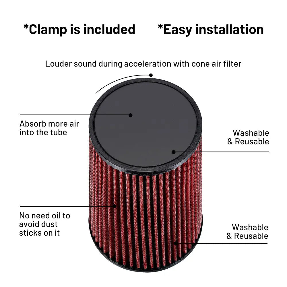 Cold Air intake kit for 2001-2004 GMC Sierra 2500/3500 HD 6.6L V8 Flashark