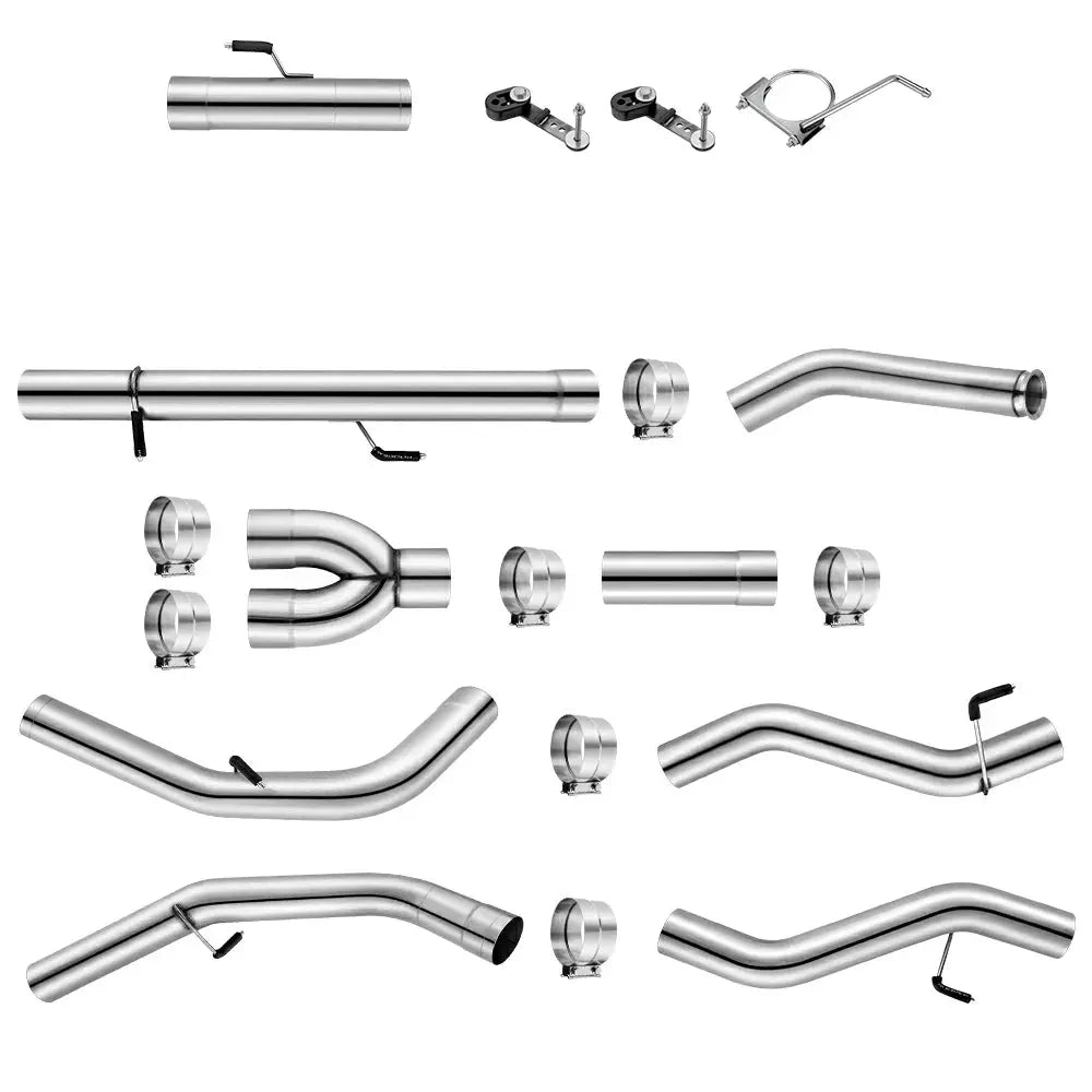 5" Turbo Back Duals 2013-2018 6.7L Cummins DPF Delete Race Pipe Dodge Ram 2500/3500 SPELAB