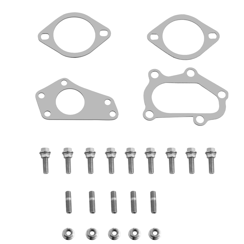 2002-2007 Subaru WRX/STI GD EJ205 Catback Exhaust 3" Pipe 4.5" Muffler Tip + Downpipe Up-pipe