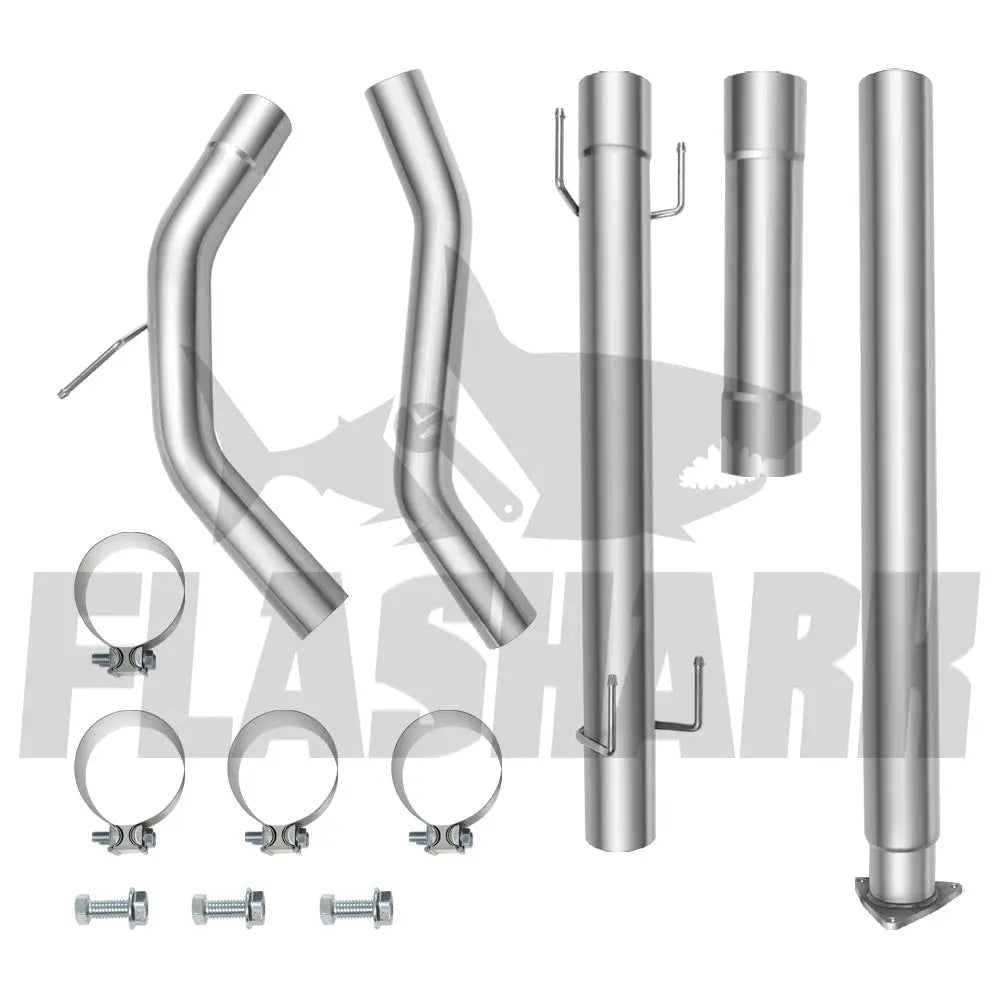 4"/5" Downpipe-Back 2016-2018 5.0 Cummins | Nissan Titan DPF Delete Flashark