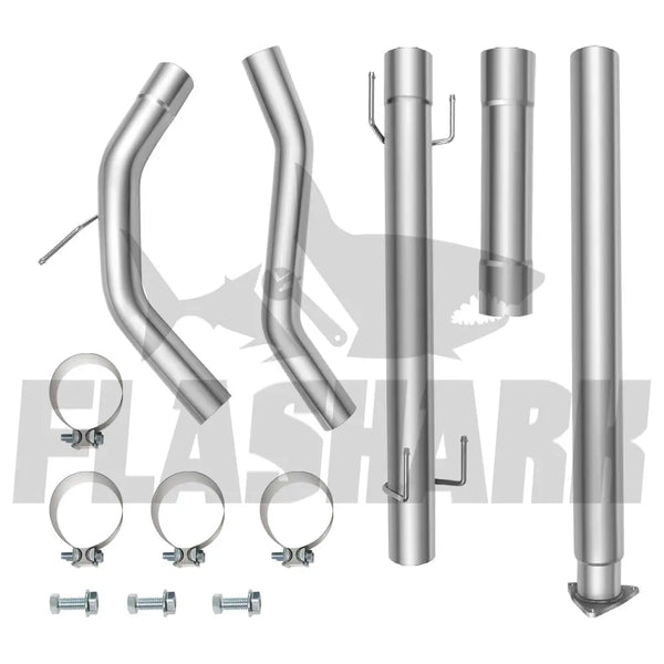 4"/5" Downpipe-Back 2016-2018 5.0 Cummins | Nissan Titan DPF Delete Flashark