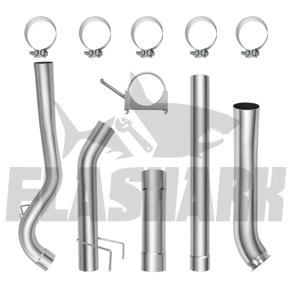 4"/5" Turbo-Back 2011-2018 DPF Delete 6.7 Dodge Ram Cummins Cab & Chassis Flashark