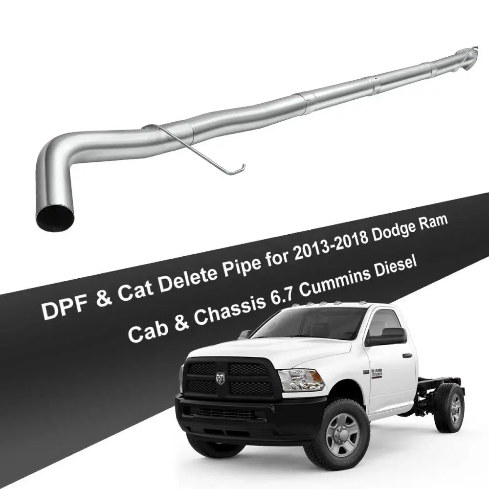 4"/5" Turbo-Back 2011-2018 DPF Delete 6.7 Dodge Ram Cummins Cab & Chassis Flashark