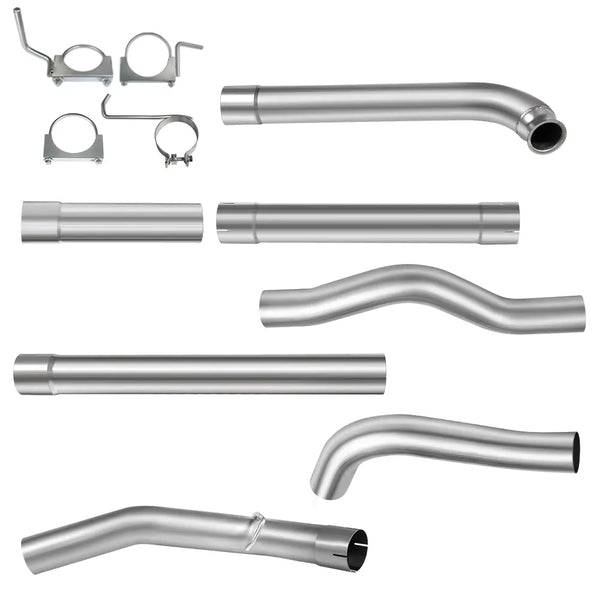 4 Inch/5 Inch 2001-2007 LBZ LLY LB7 6.6 Duramax Downpipe-Back DPF Delete Race Pipe Flashark