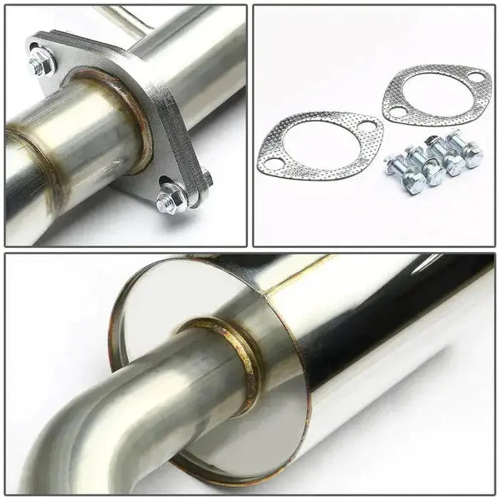 Exhaust Header/Catback Exhaust System w/4 Inch N1 Muffler Tip for 2001-2005 Lexus IS300 Flashark