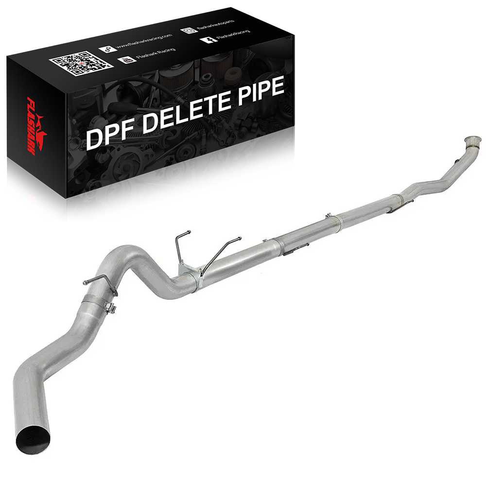 4.0/5.0 Inch 2013-2018 6.7 Cummins DPF Delete Race Pipe Dodge Ram 2500/3500 Turbo-Back Flashark