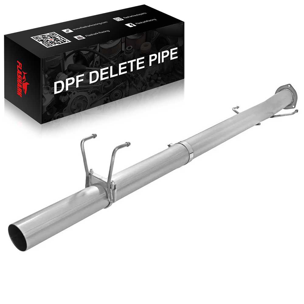 4.0/5.0 Inch 2013-2018 6.7 Cummins DPF Delete Race Pipe Dodge Ram 2500/3500 Turbo-Back Flashark