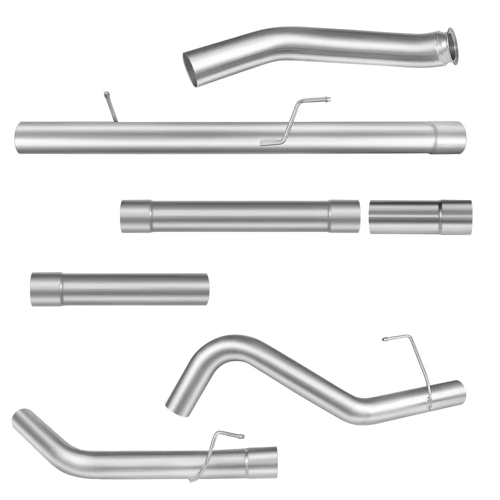 4.0/5.0 Inch 2013-2018 6.7 Cummins DPF Delete Race Pipe Dodge Ram 2500/3500 w/ Muffler Turbo-Back Flashark