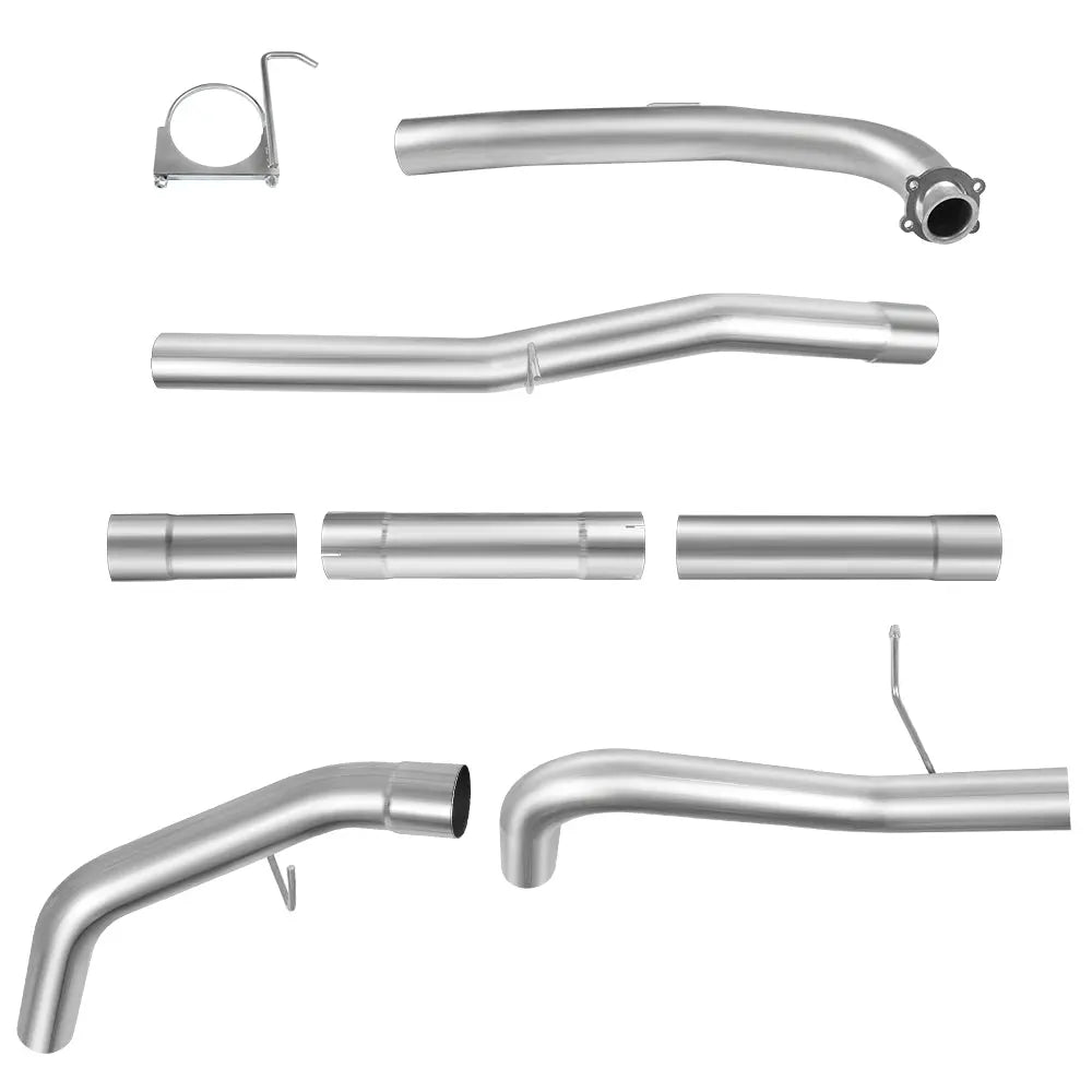4.0/5.0 Inch 2017-2022 L5P 6.6 Duramax Chevy GMC DPF Delete Race Pipe Downpipe-Back Flashark