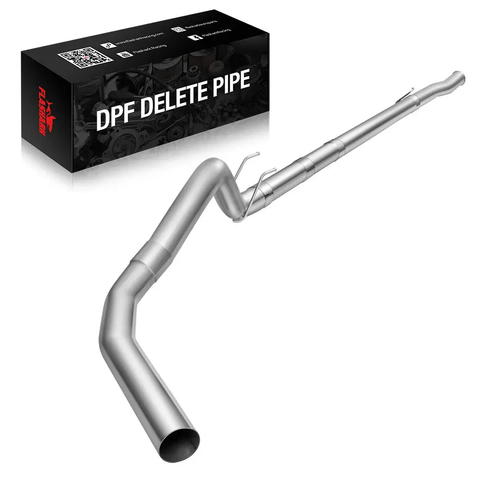 4.0 Inch 2008-2010 Ford 6.4 Powerstroke Cat & DPF Delete Race Pipe F-250 F-350 F-450 Flashark