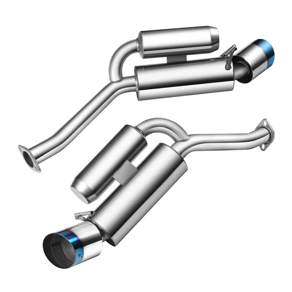 2009-2020 Nissan 370Z Z34 Dual Catback Exhaust Systemt w/ 4.5" Burnt Dual Tips Flashark