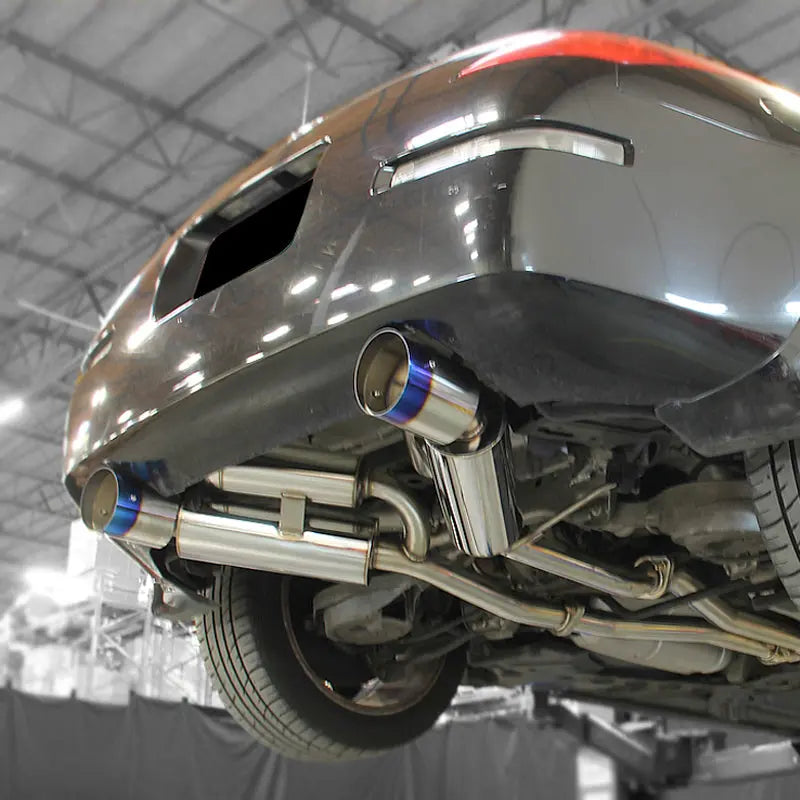 For 2003-2008 Nissan 350Z Cat-Back Exhaust w/ 4.5" Dual Burnt Tips Flashark