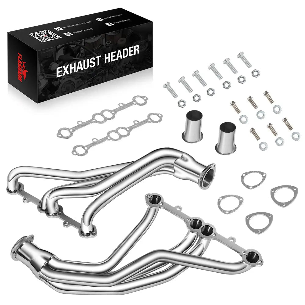 thumbnail image 2 of Polished Stainless Exhaust Headers Kit For Chevy Corvette C3 1963-1981 V8 2 of 6