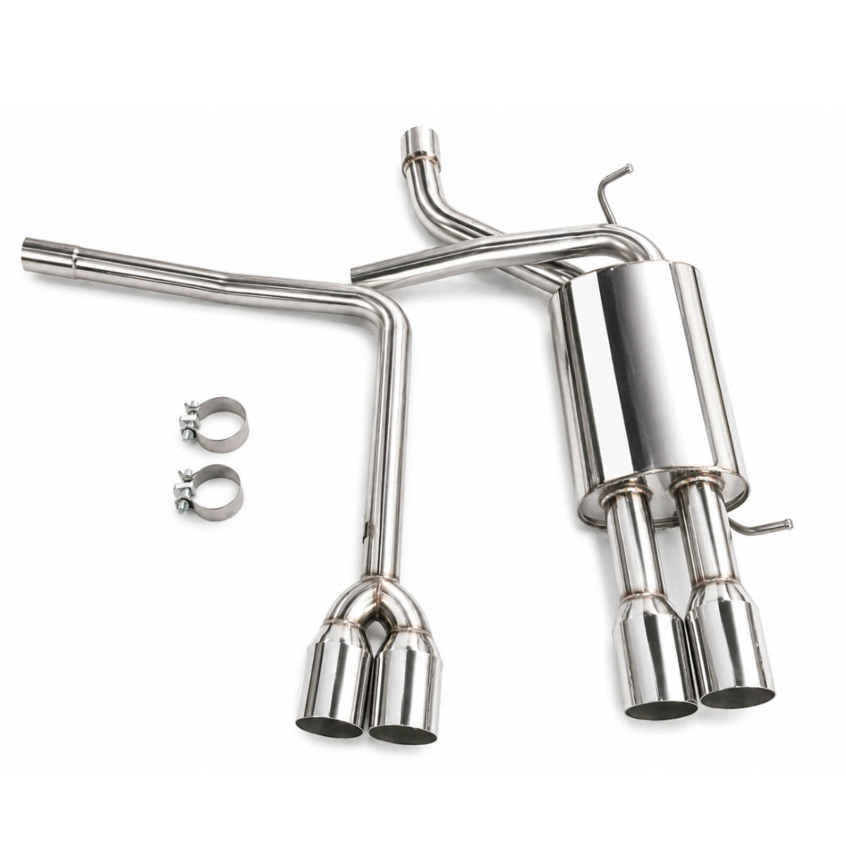 Sistema de escape Catback con punta doble estilo M5 para BMW Serie 5 E60 E61 523i/525i/530i 2005-2010