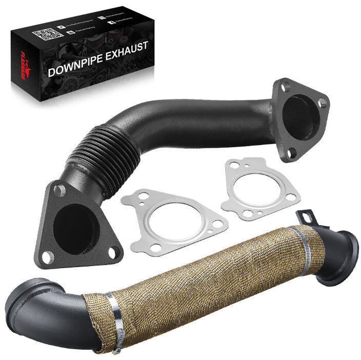 Tubo de escape de bajada para Chevy/GMC 6.6L Duramax LLY/LBZ/LMM Diesel de 3 pulgadas (2004.5-2010)