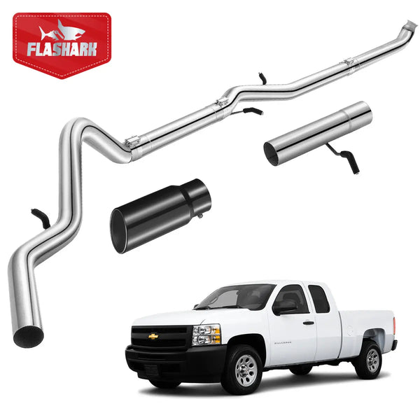 4"/5" 2007.5-2010 LMM 6.6L Duramax DPF Delete Race Pipe Flashark
