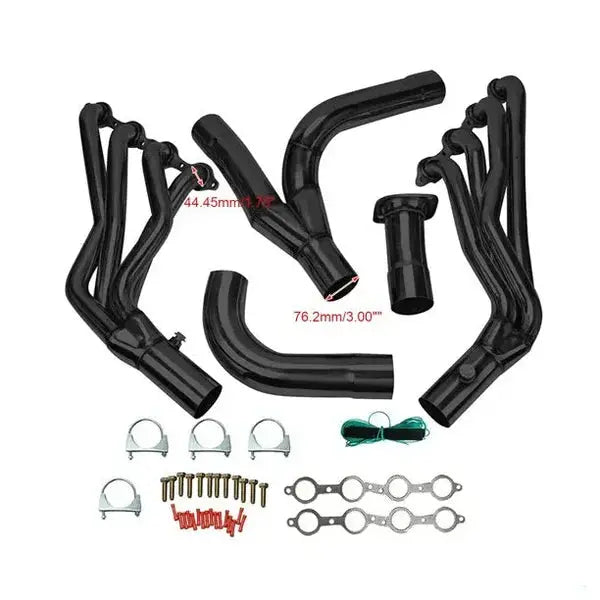 Exhaust Header/4" Cold Air Intake Kit for 1999-2006 GMC Chevrolet Flashark
