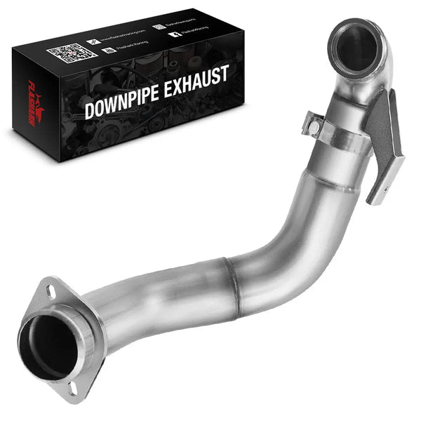 4" Turbo Downpipe Exhaust For 2015-2019 Ford 6.7L Powerstroke F250 F350 F450 F550 Flashark