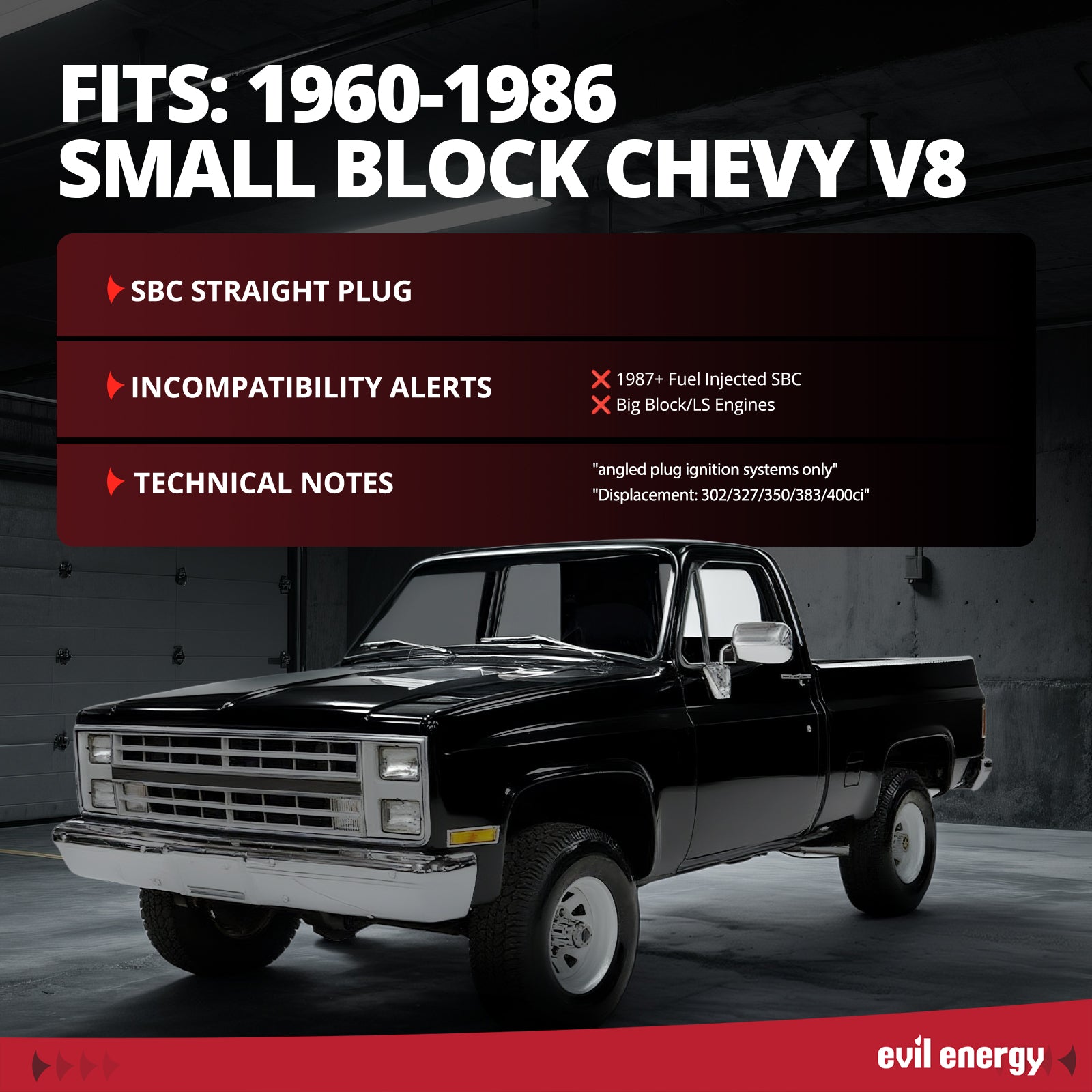 Cast Aluminum Cylinder Head for SBC Engines (Angled Plug) – Fits 1960-1986 Chevy V8 (302/327/350/383/400)