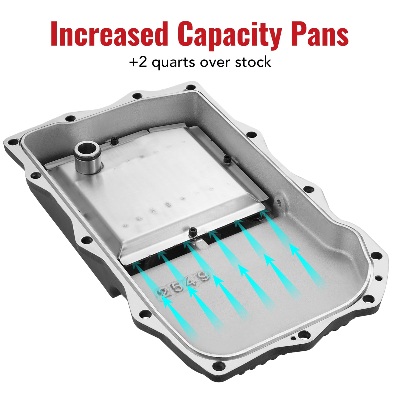 Cárter de transmisión 68RFE y 8HP70 para camionetas Ram 1500/2500/3500 (2013-2025) y Dodge Charger/Challenger 6.4/5.7/3.0 V8 (2015-2022)