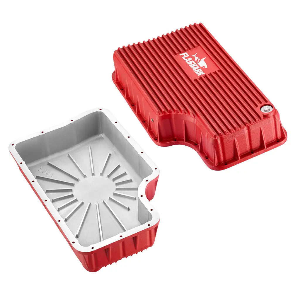 6R140 Transmission Pan for 2011-2019 Ford F-250/F-350/F-450 6.7L Powerstroke Diesel Flashark