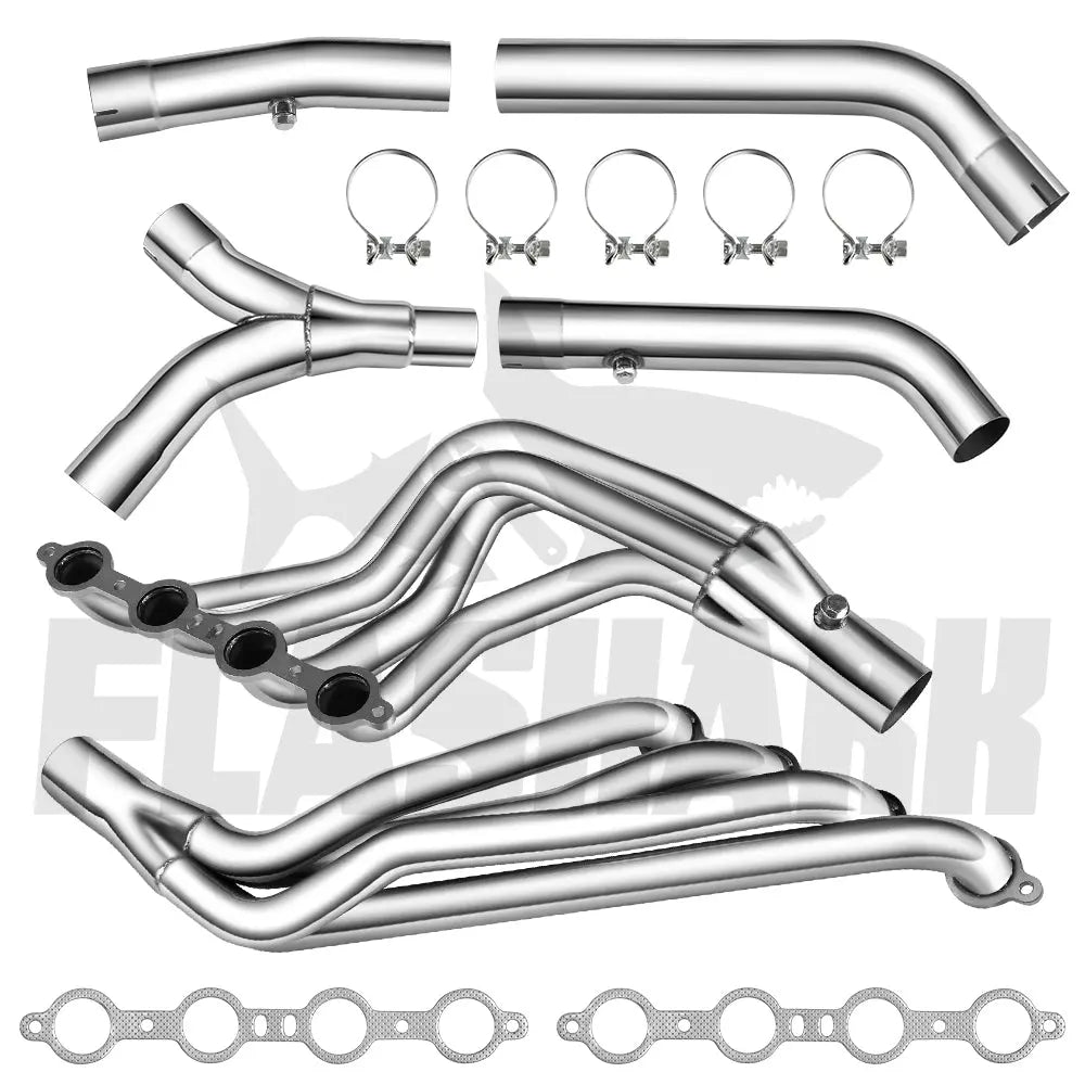 Exhaust Header for 1998-2002 Chevrolet Chevy LS1 Camaro Firebird Headers & Y-Pipe 1 7/8 Race Version F-Body Flashark