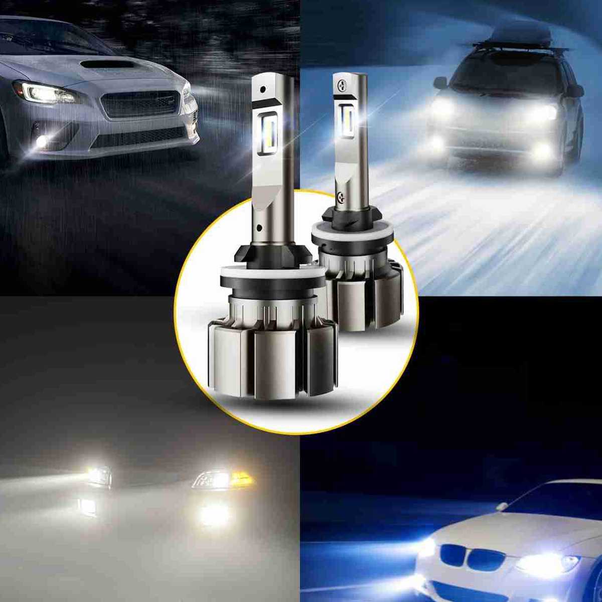880 LED Fog Light Bulbs 10W 6000LM 6000K | 2 Bulbs Flashark