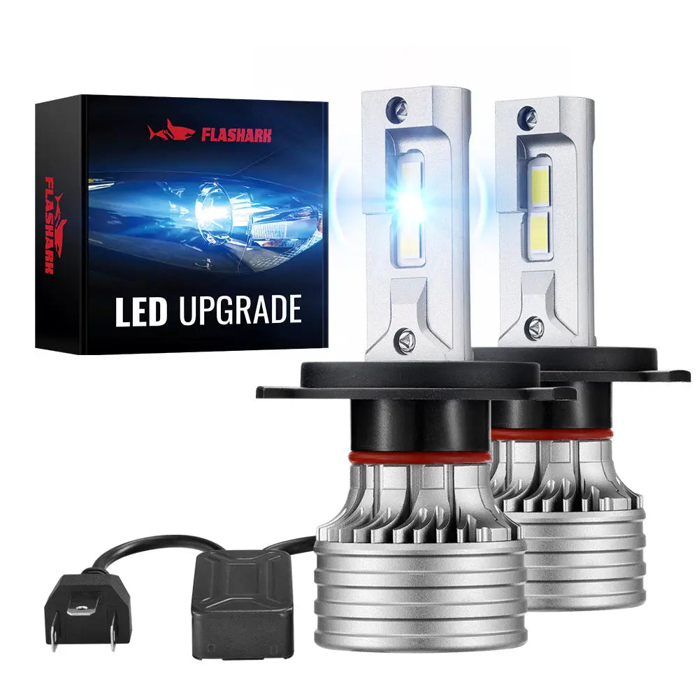 X4i H4/9003 110W 6500K 22000LM White IP67 LED Headlight Bulbs 2Pcs Flashark