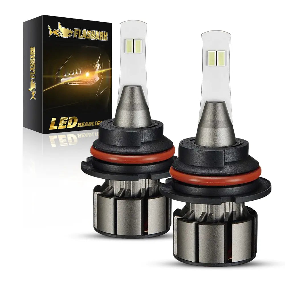 9004 HB1 LED Headlight Bulbs 18W 6000LM 6000K | 2 Bulbs Flashark