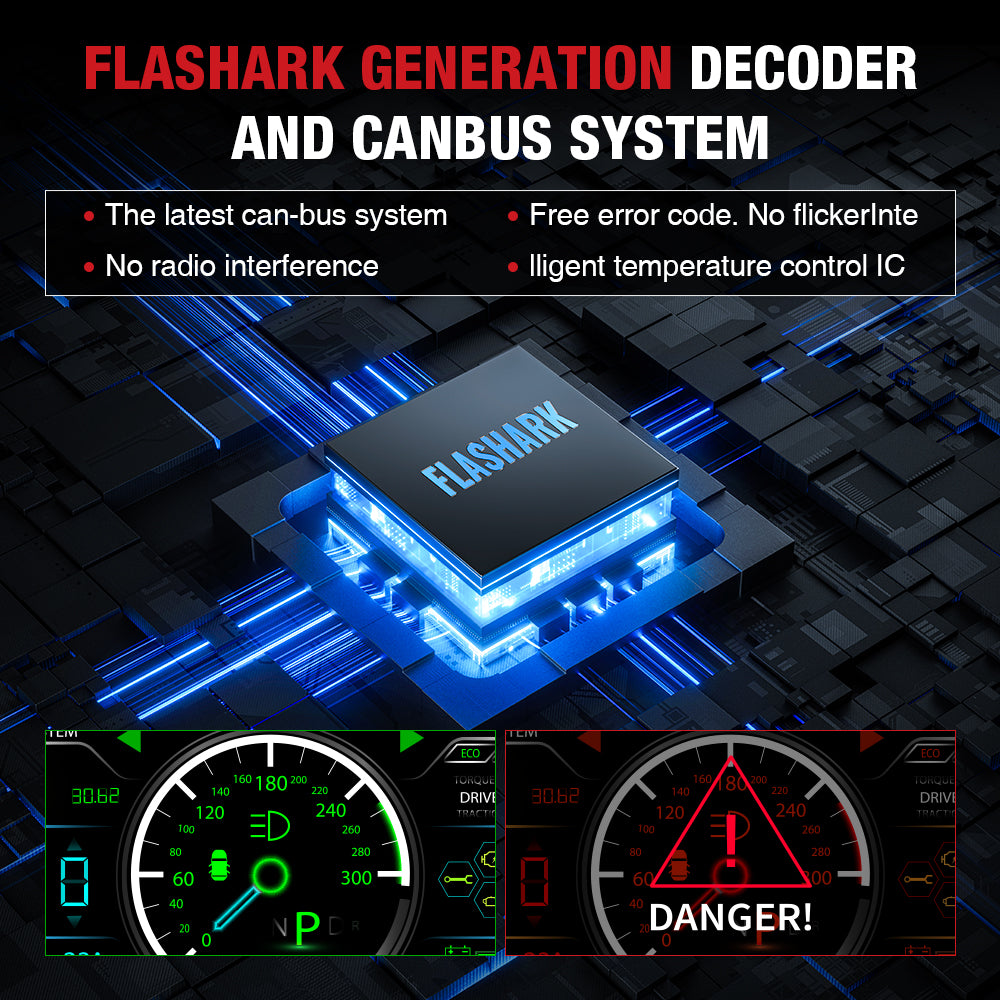 9005/HB3 9006/HB4 120W 6500K 22000LM White IP67 LED Headlight Bulbs 2 Pairs